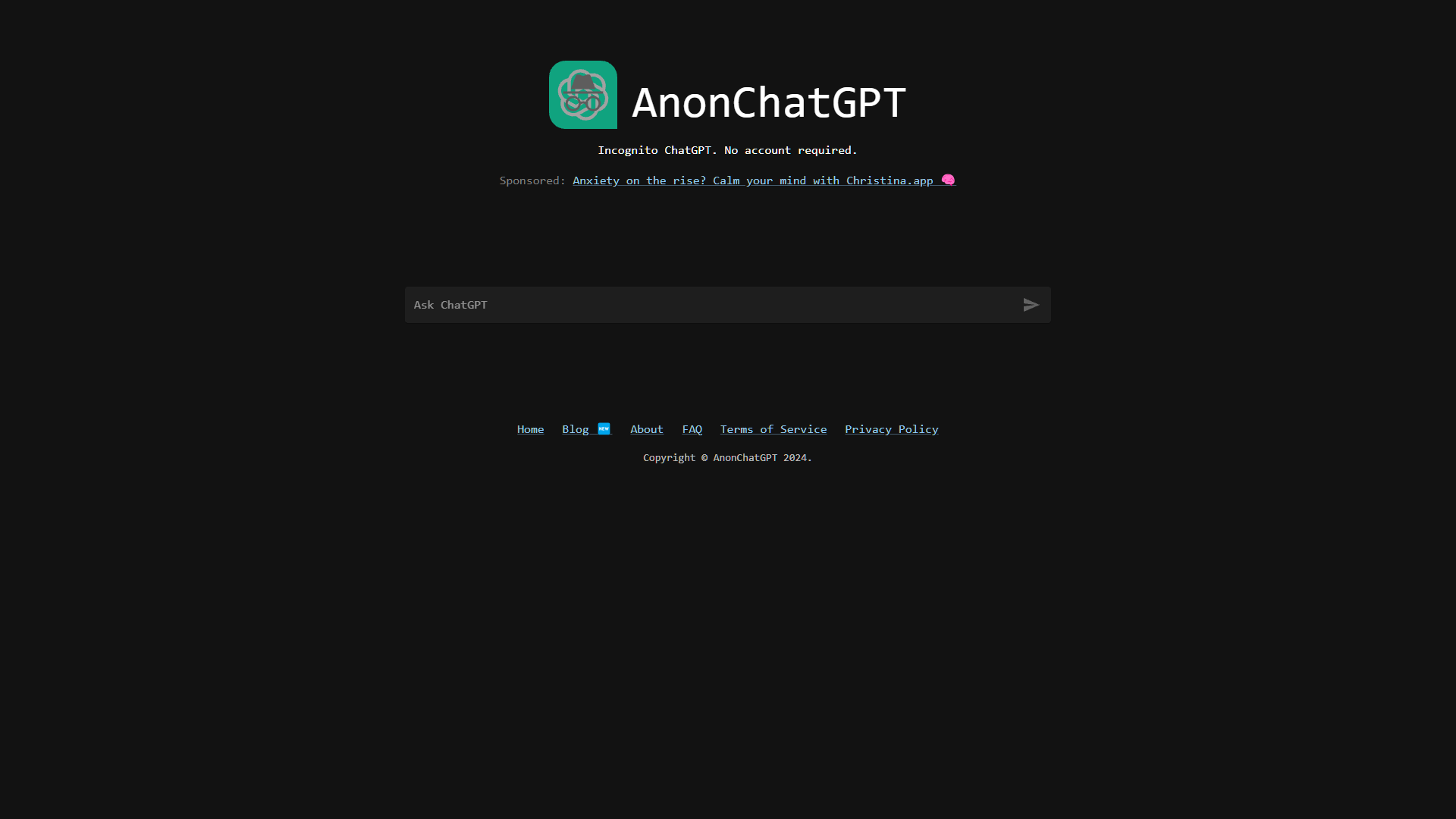 AnonChatGPT screenshot