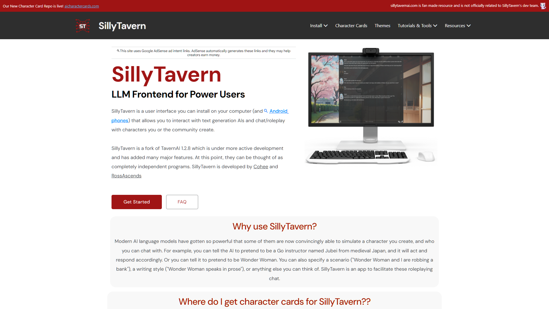 Silly Tavern AI screenshot