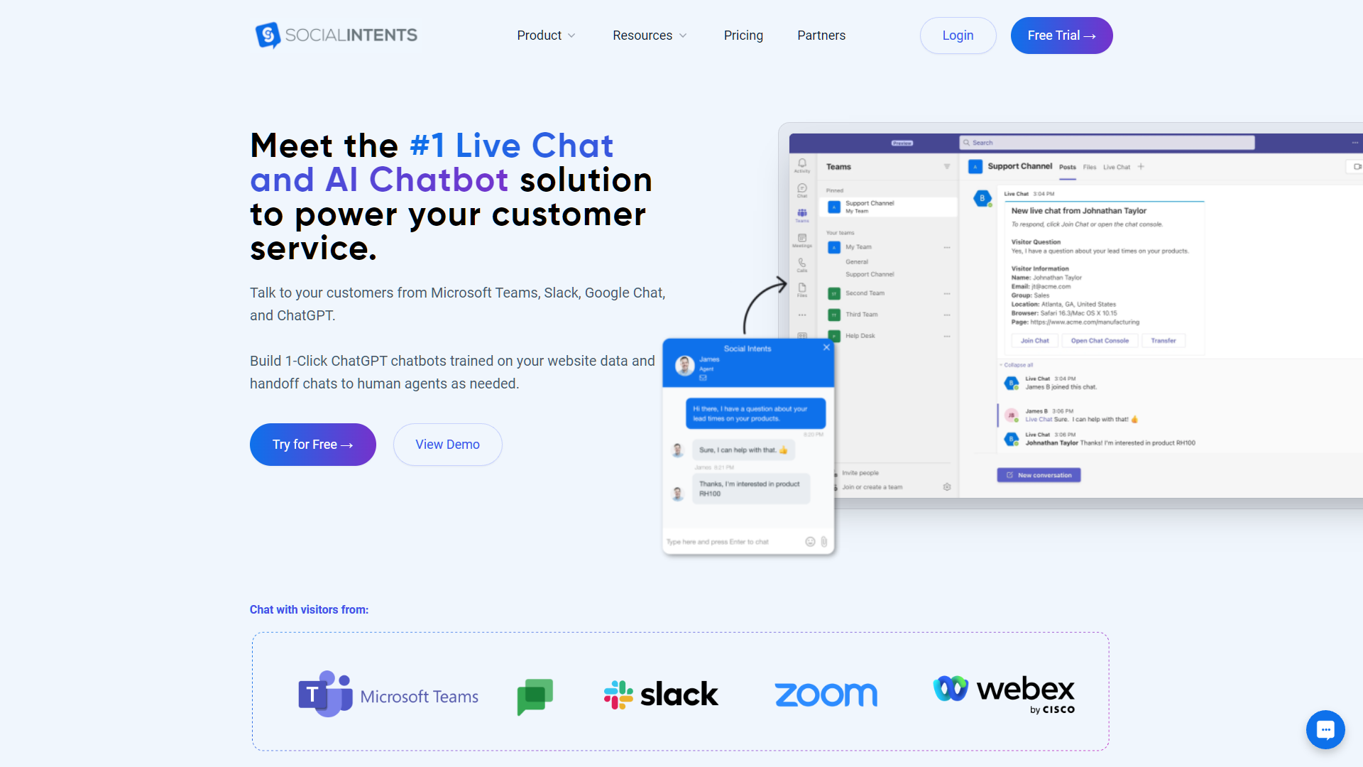 Social Intents screenshot