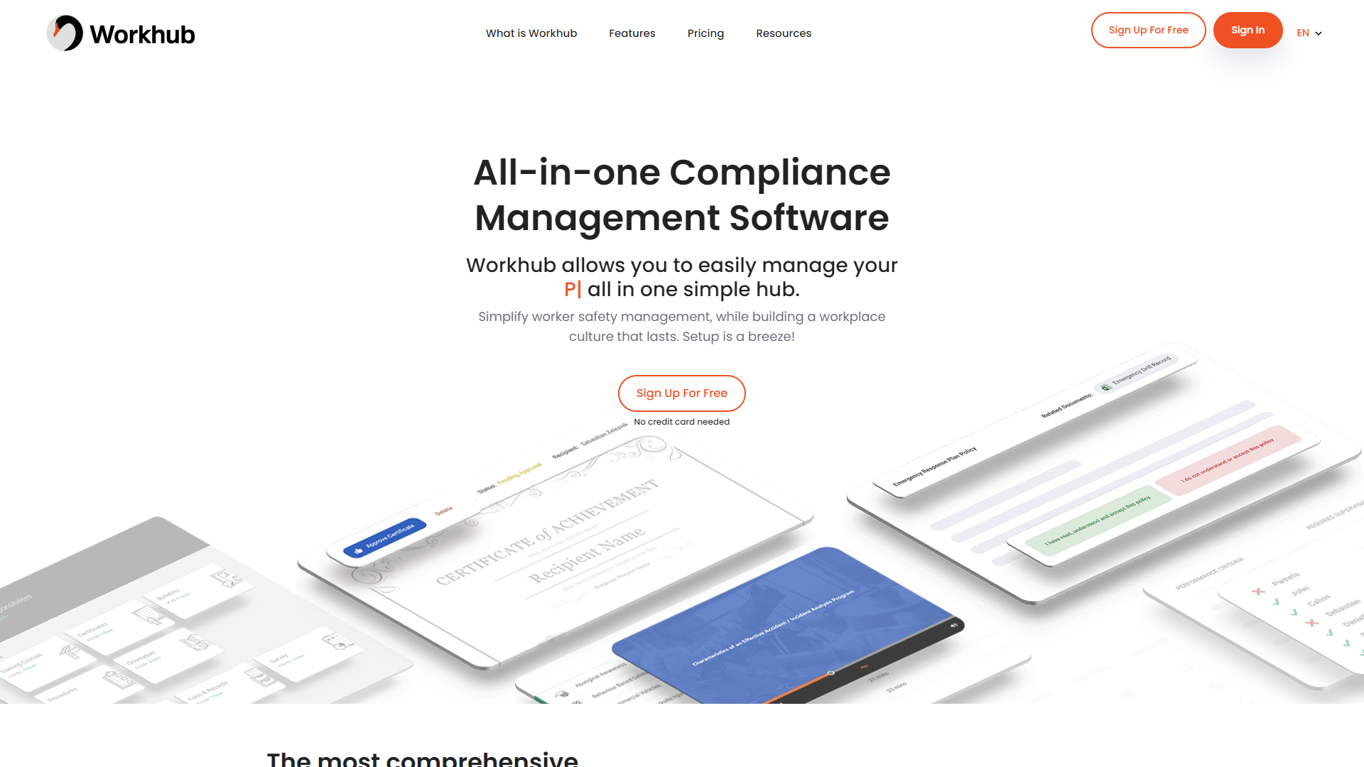 WorkHub WorkBot screenshot