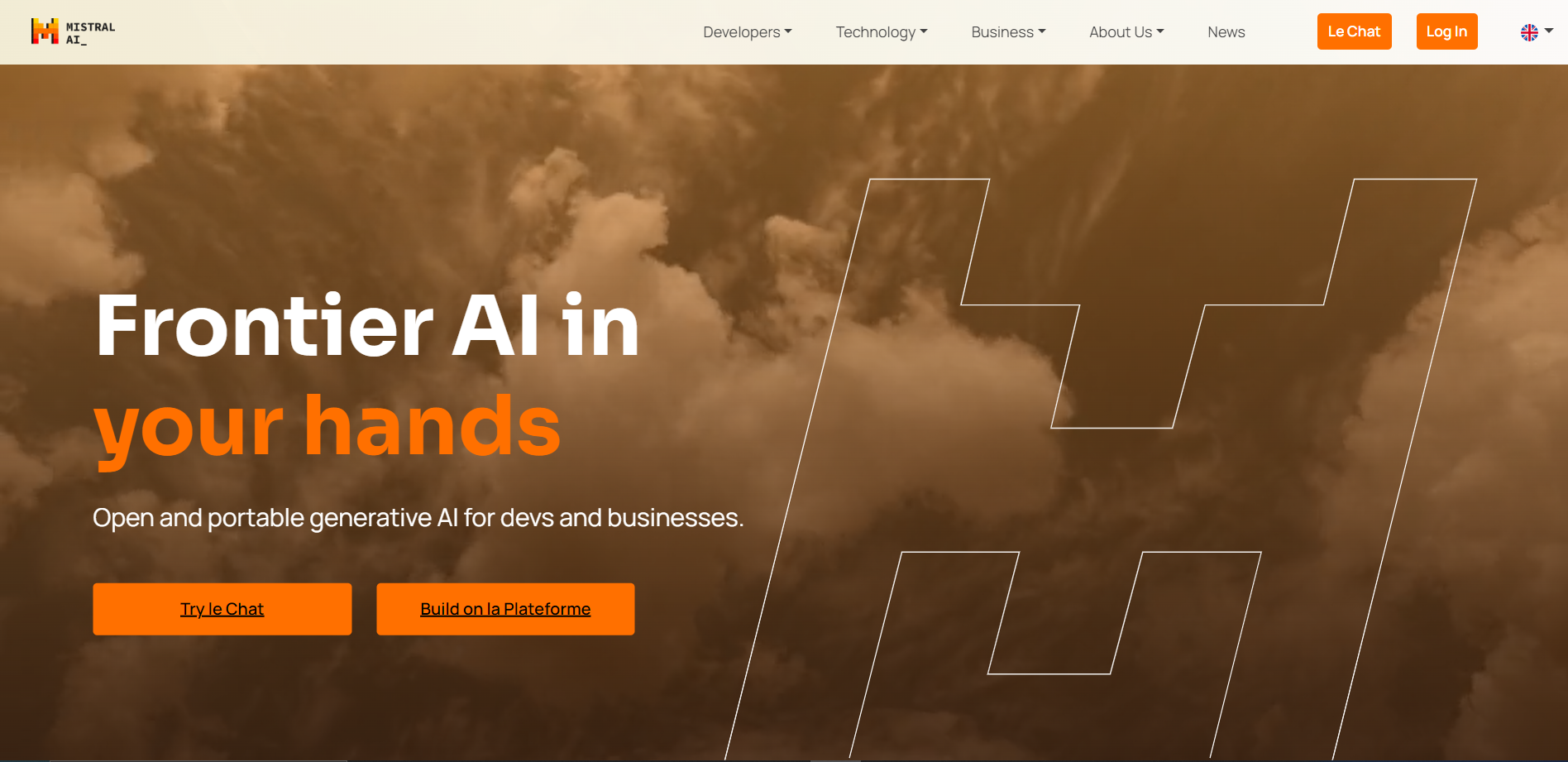 Mistral AI screenshot