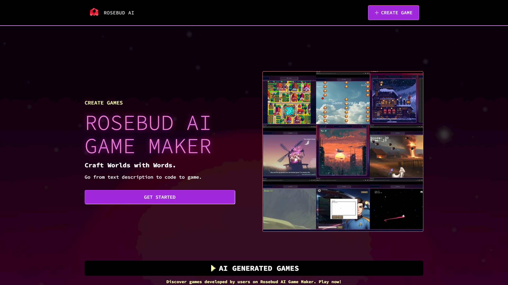 Rosebud AI screenshot