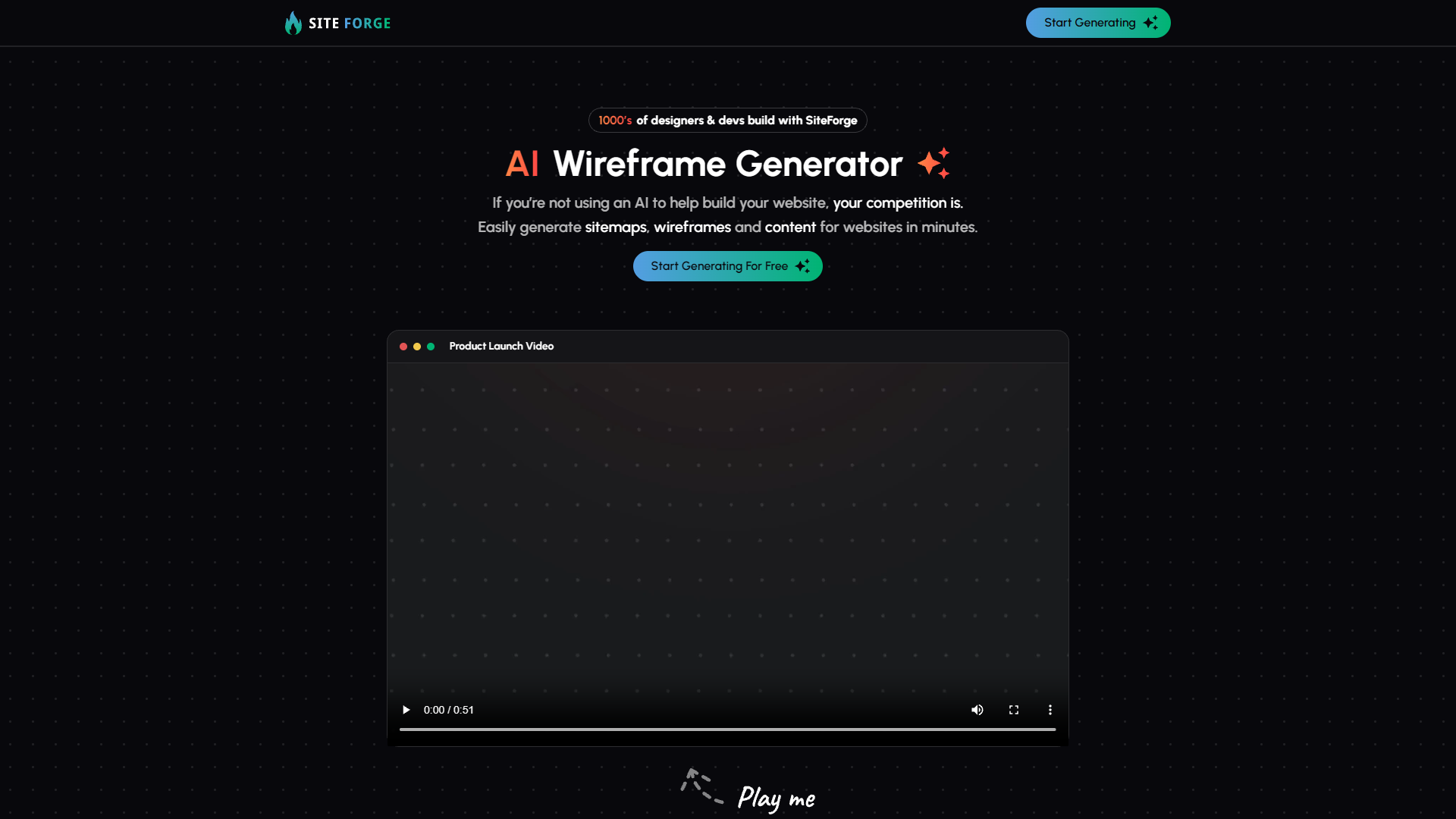 SiteForge screenshot