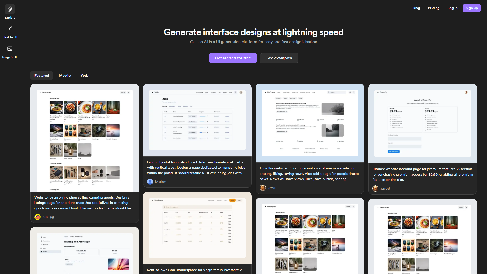 Galileo AI screenshot