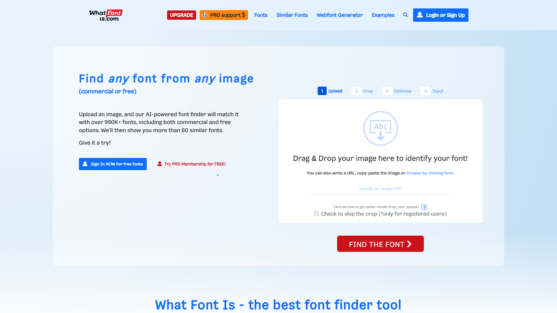 What Font Is screenshot