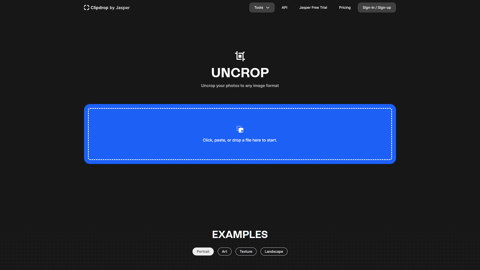 Clipdrop Uncrop screenshot