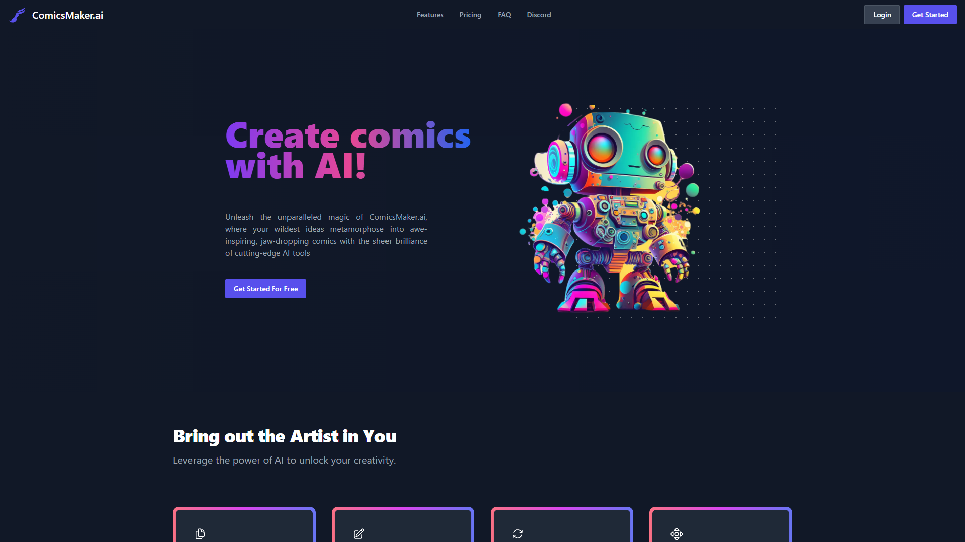 ComicsMaker.ai screenshot