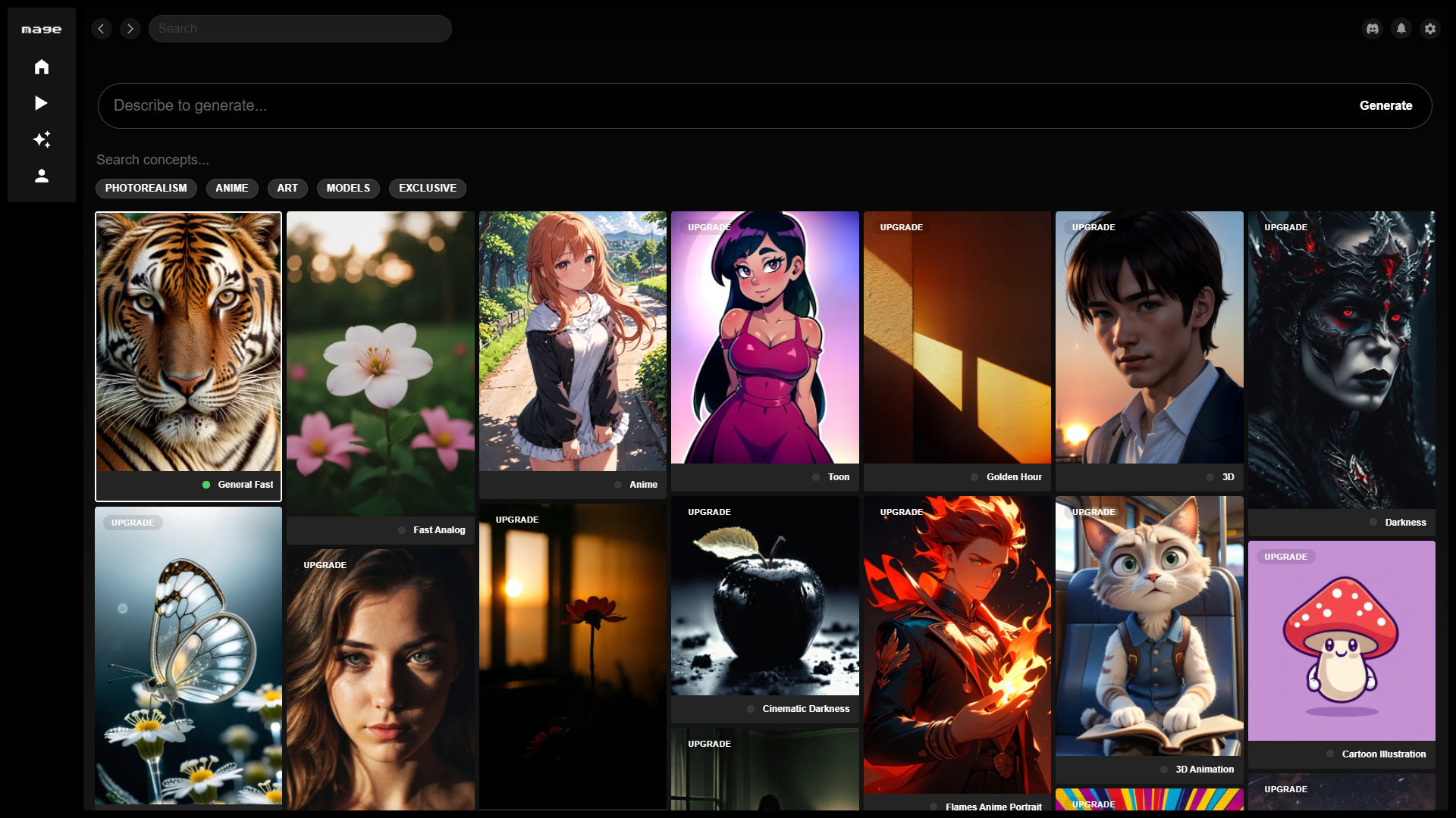 Mage.space screenshot