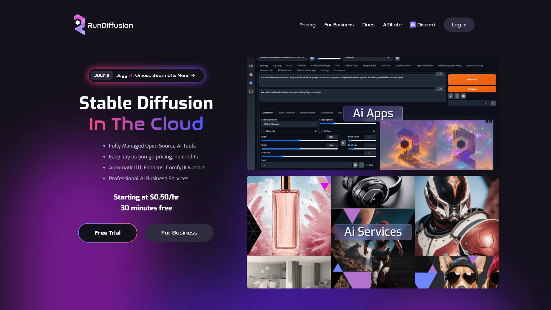 RunDiffusion screenshot