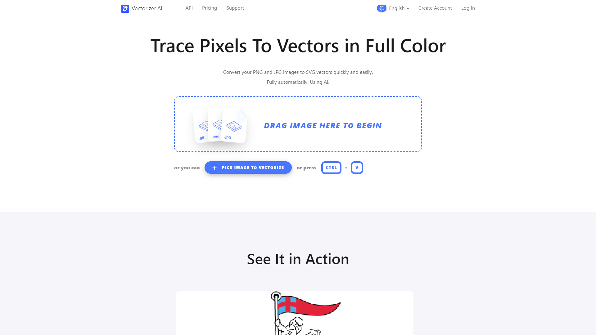Vectorizer.AI screenshot