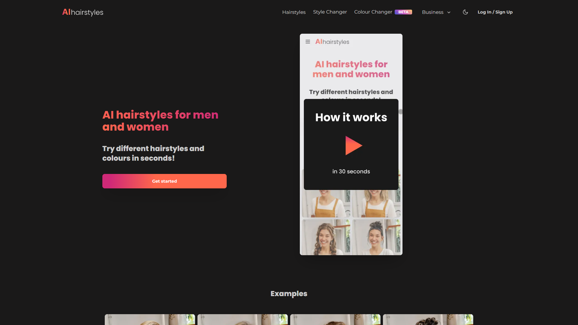 AIhAIrstyles com screenshot