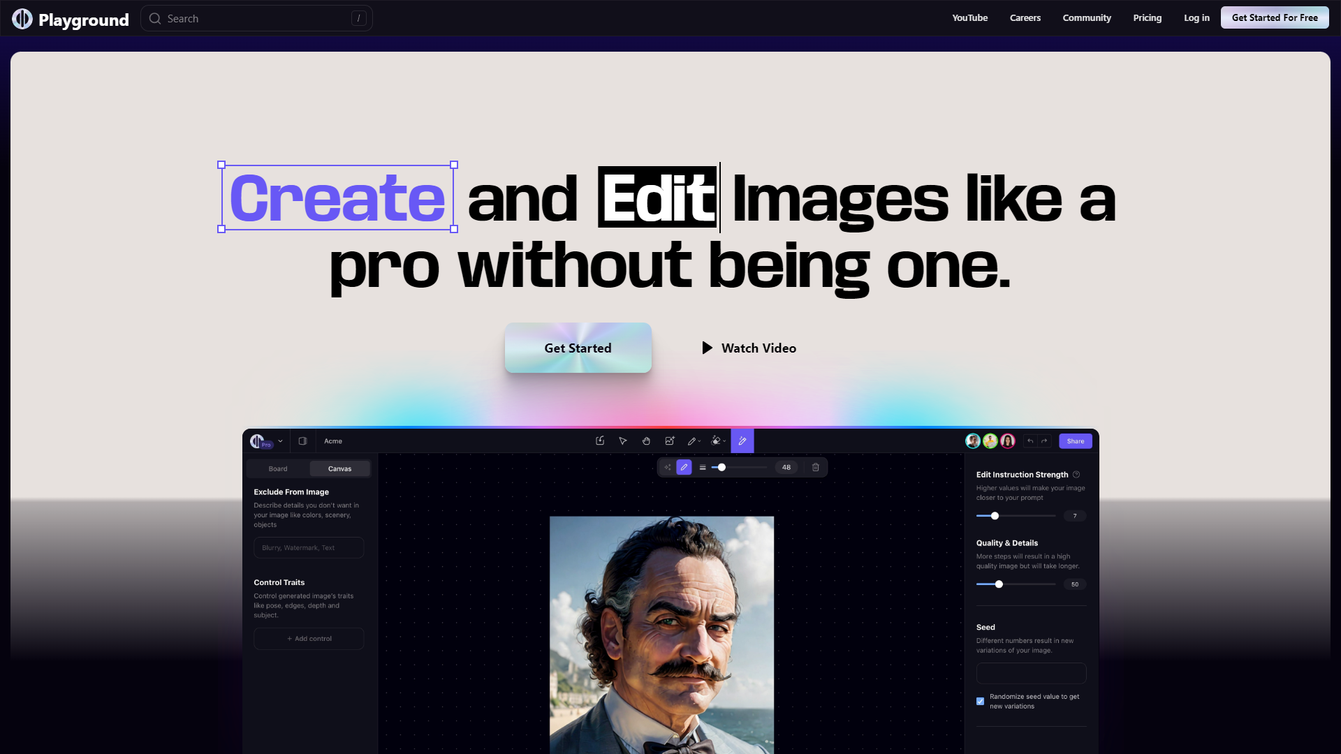PlaygroundAI screenshot
