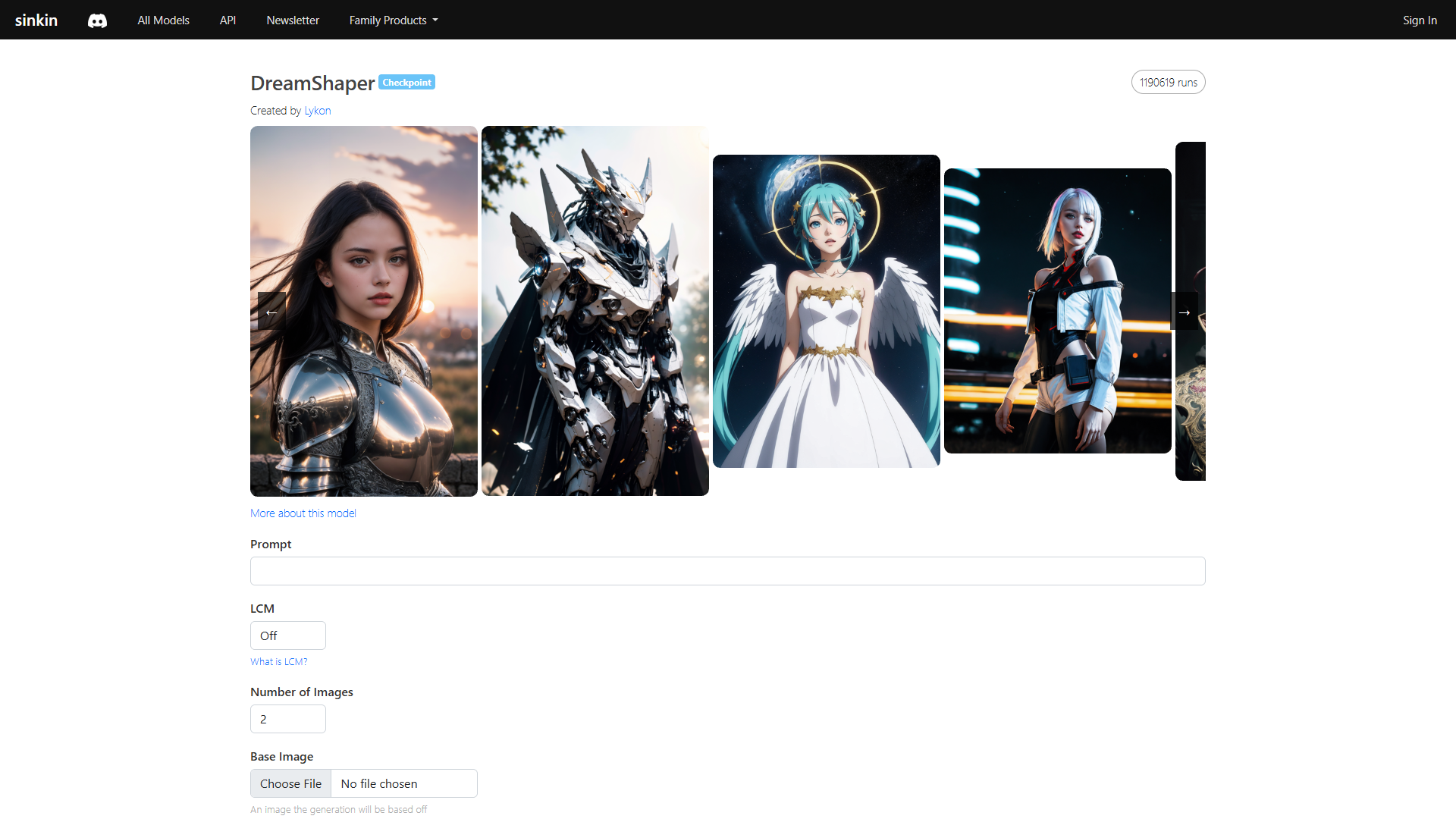 Dreamshaper Sink In screenshot