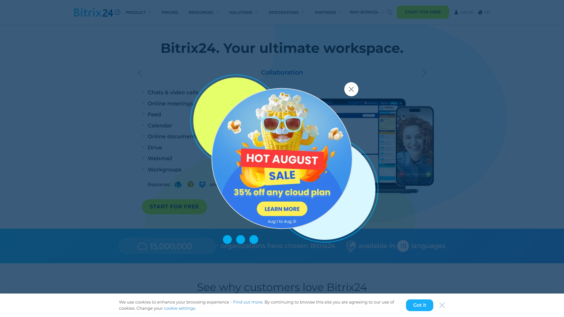 Bitrix24 screenshot