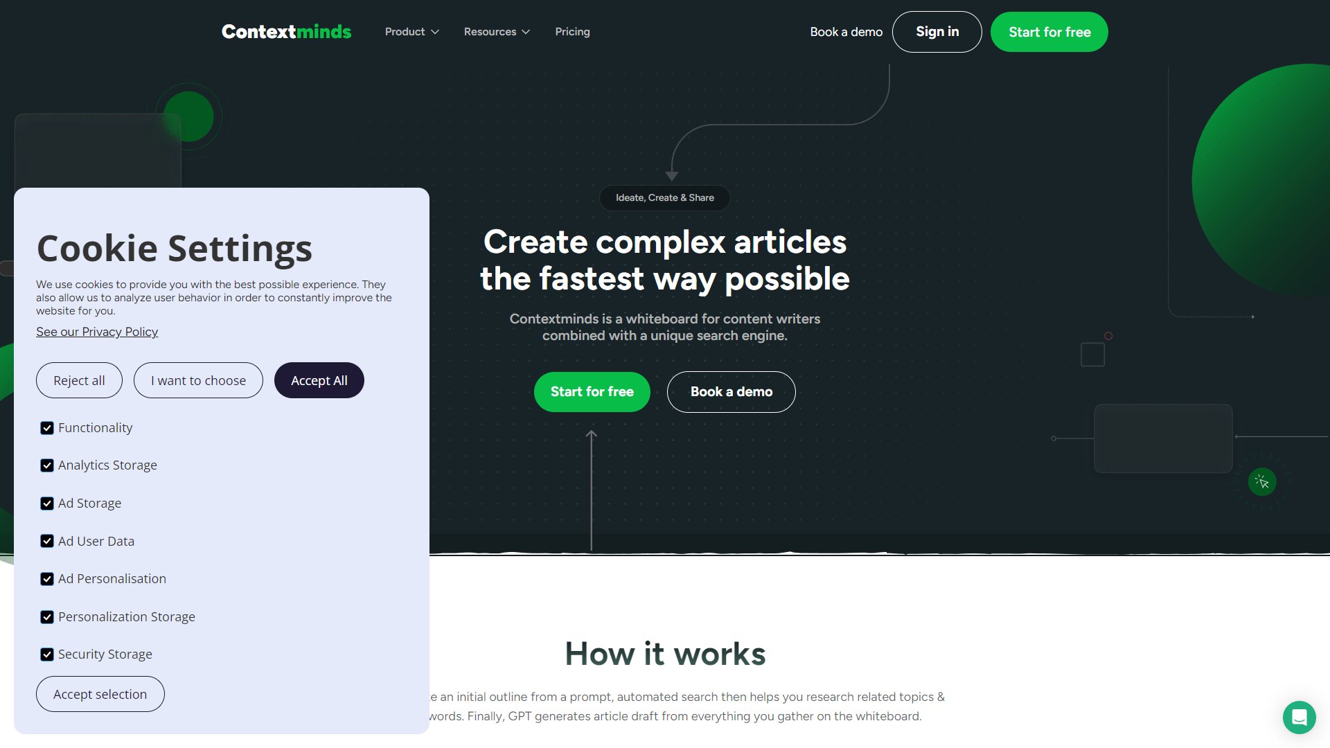 ContextMinds screenshot