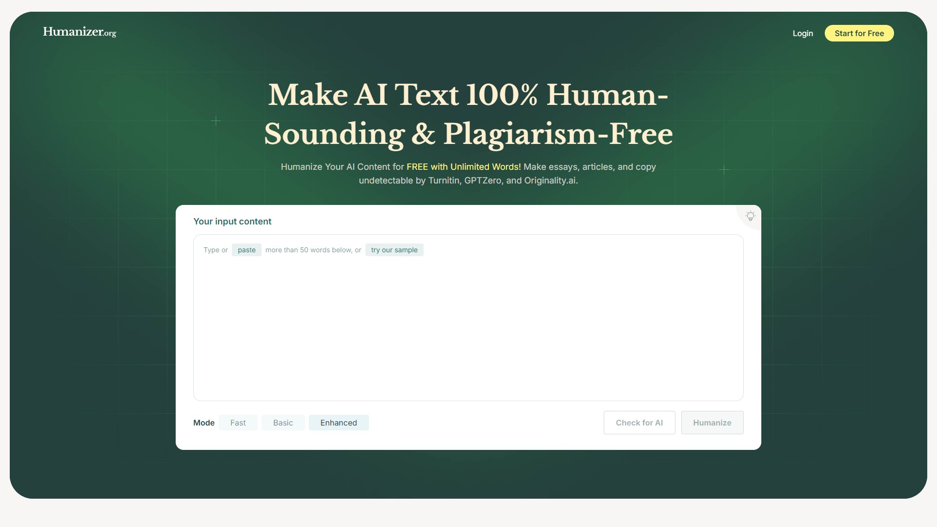 Humanizer org screenshot