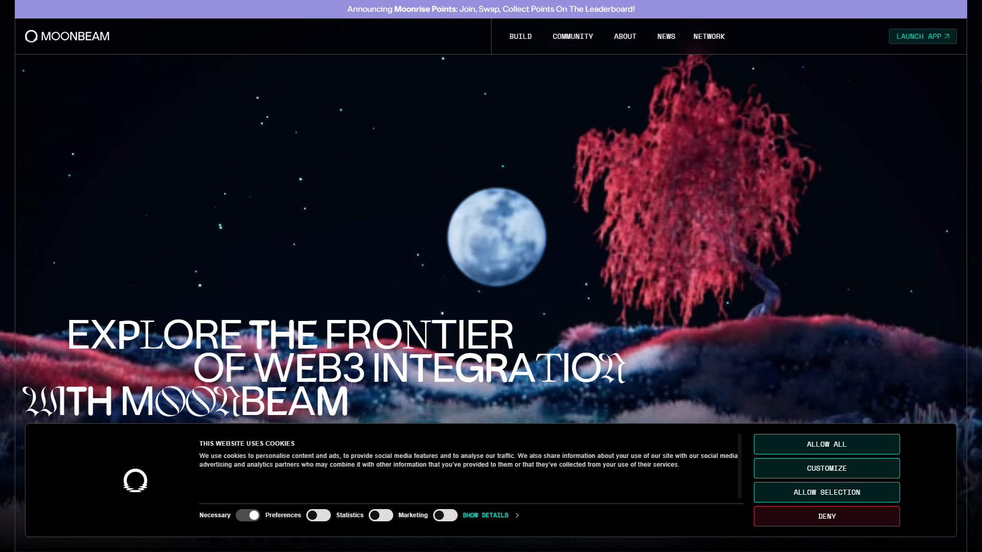 Moonbeam screenshot