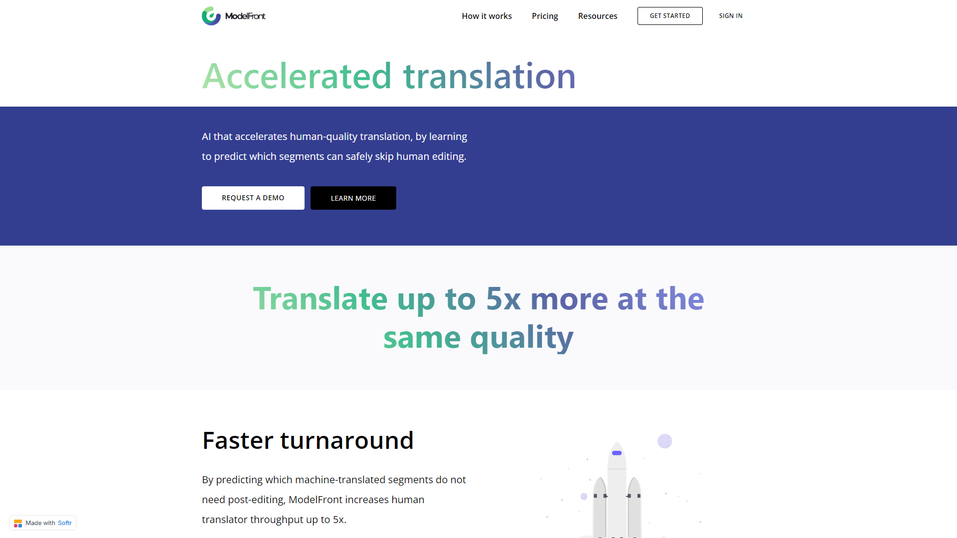 ModelFront screenshot