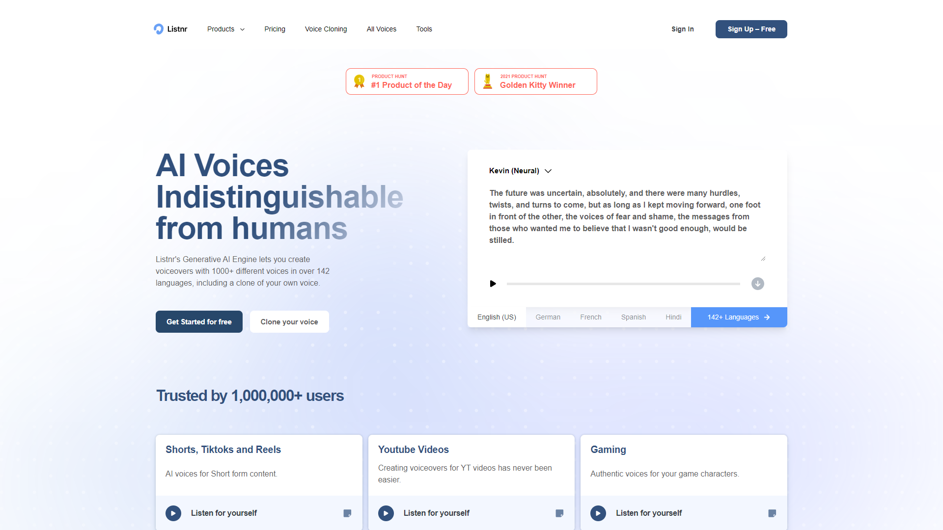Listnr AI screenshot