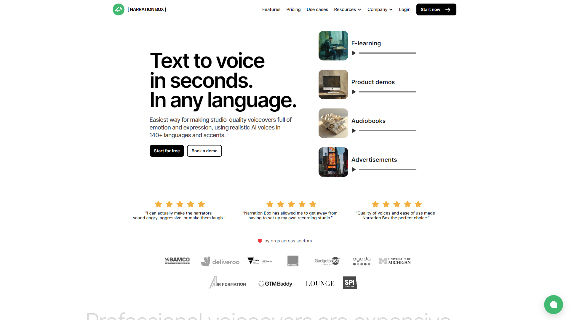 Narration Box screenshot