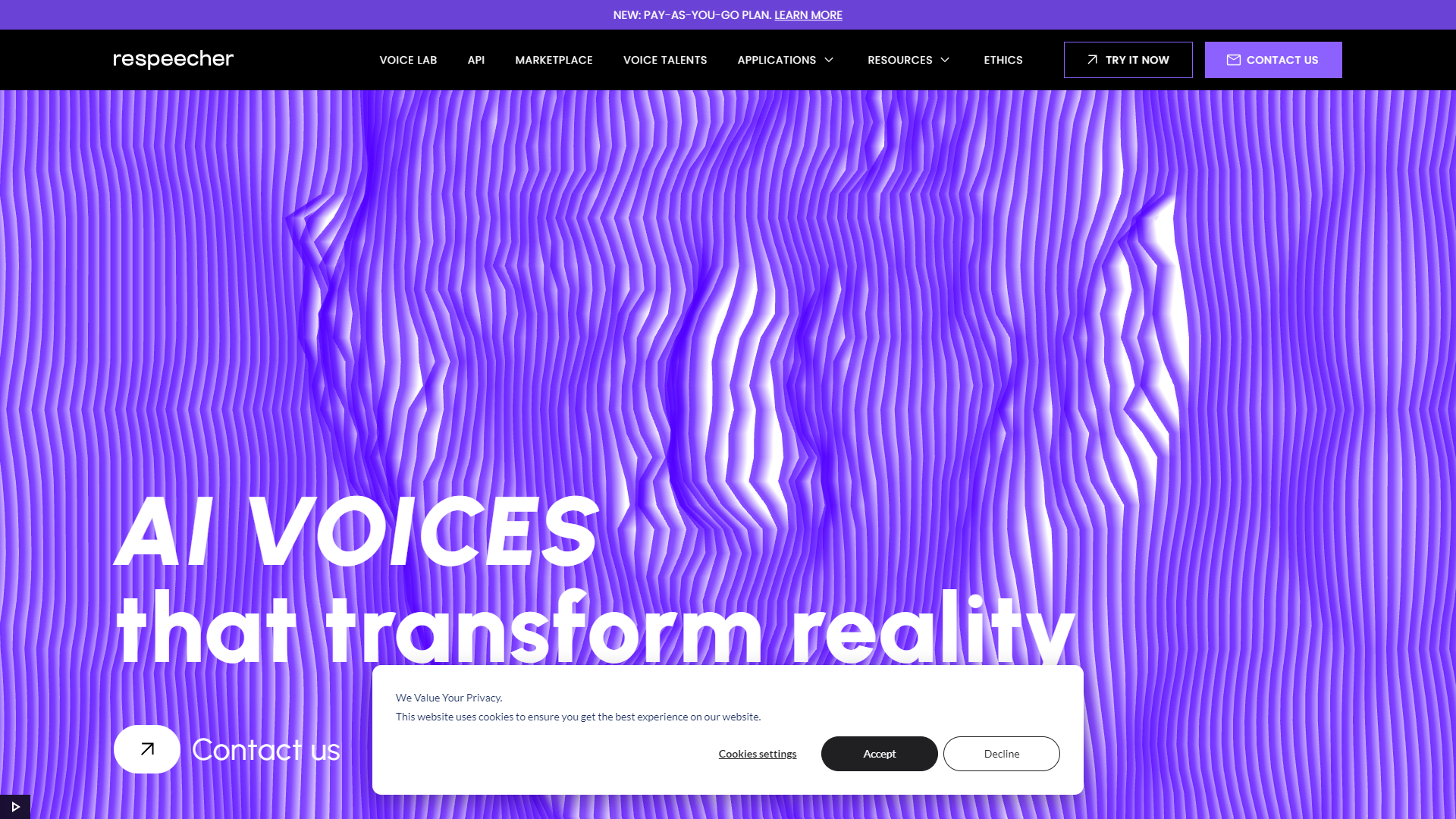 Respeecher screenshot